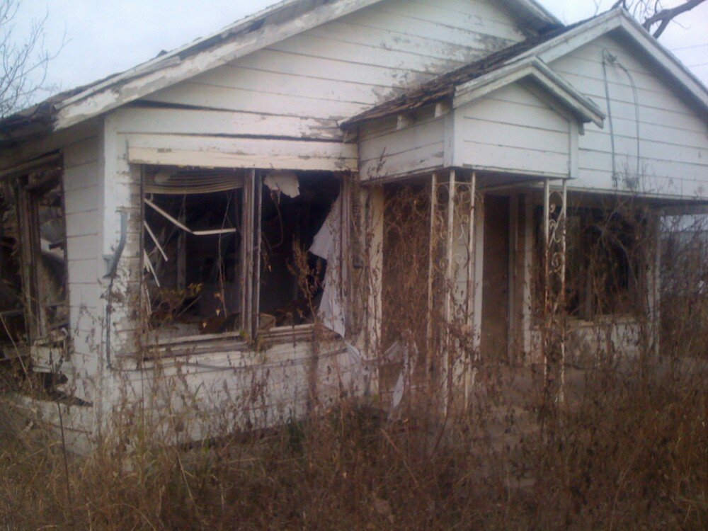 The house at 817 Hunter St. in Marlin in 2011. It was torn down two years later.